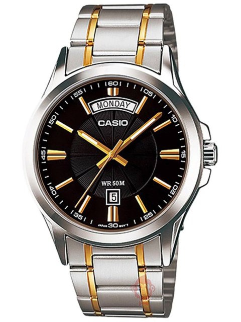 Zegarek Męski Casio Collection MTP-1381G-1A (zd191d) + BOX